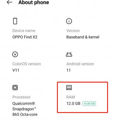 支持最高7GB内存扩展，OPPO Find X2新升级